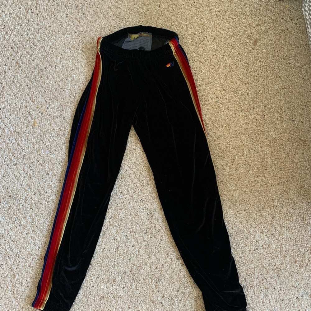 Black Velvet Aviator Nation sweatpants